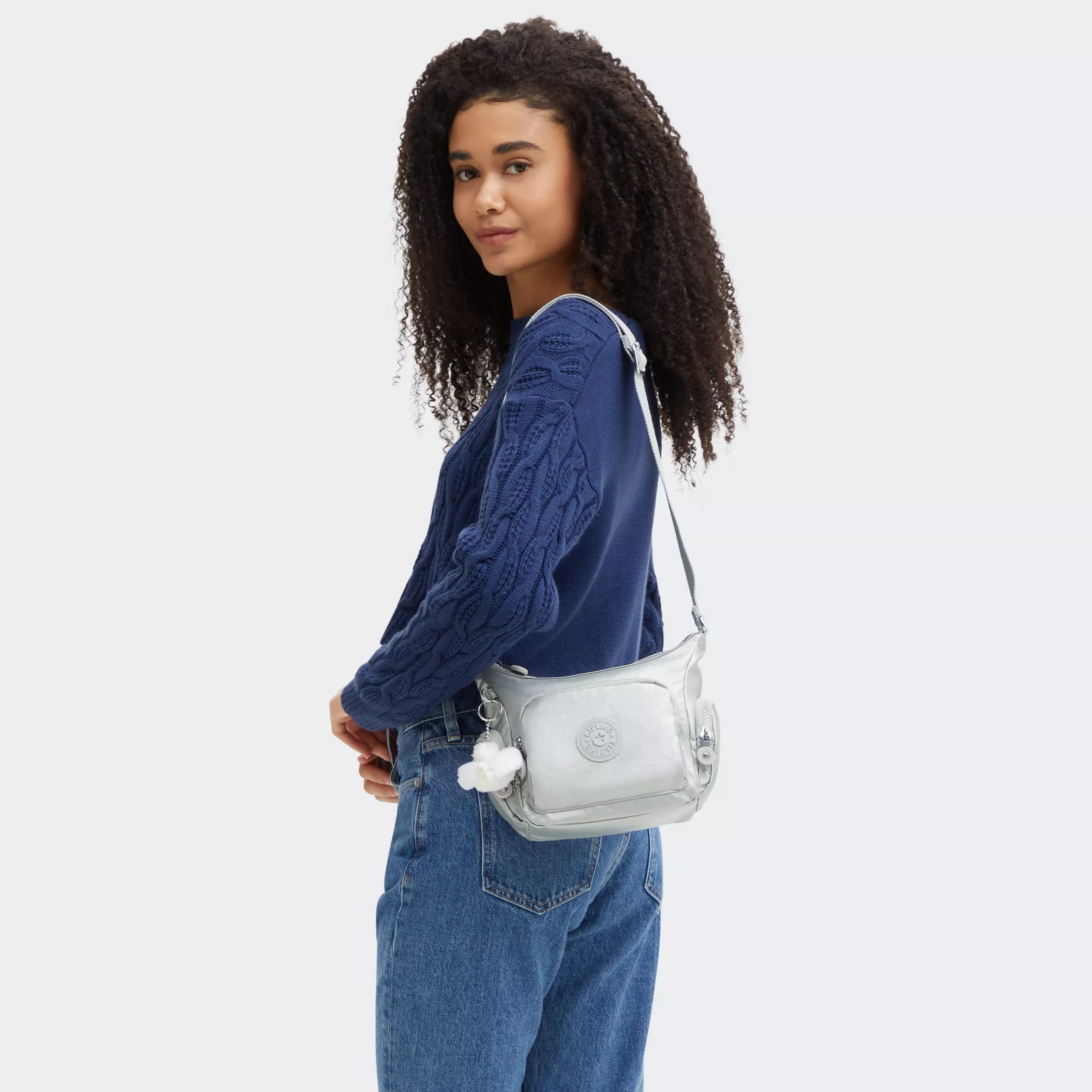 Gabbie Mini Metallic Crossbody Bag - Image 2