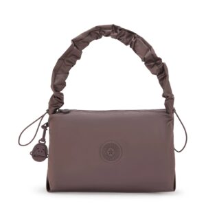 Eleni Medium Smooth Satin Shoulder Bag